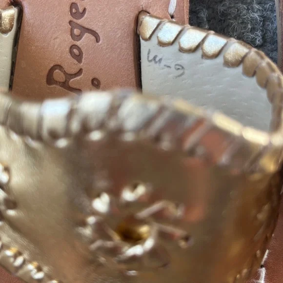 Jack Rogers Women's Metallic Gold Sandals - Picture 5 of 5